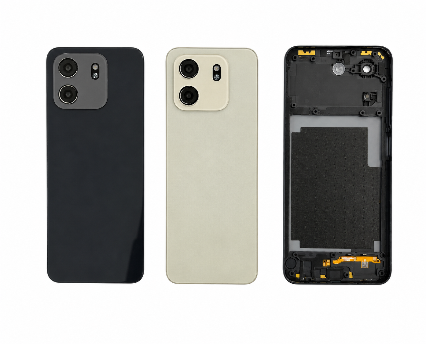 Lava Smart 3 4G Back Panel Housing Body Replacement – Black & Gold