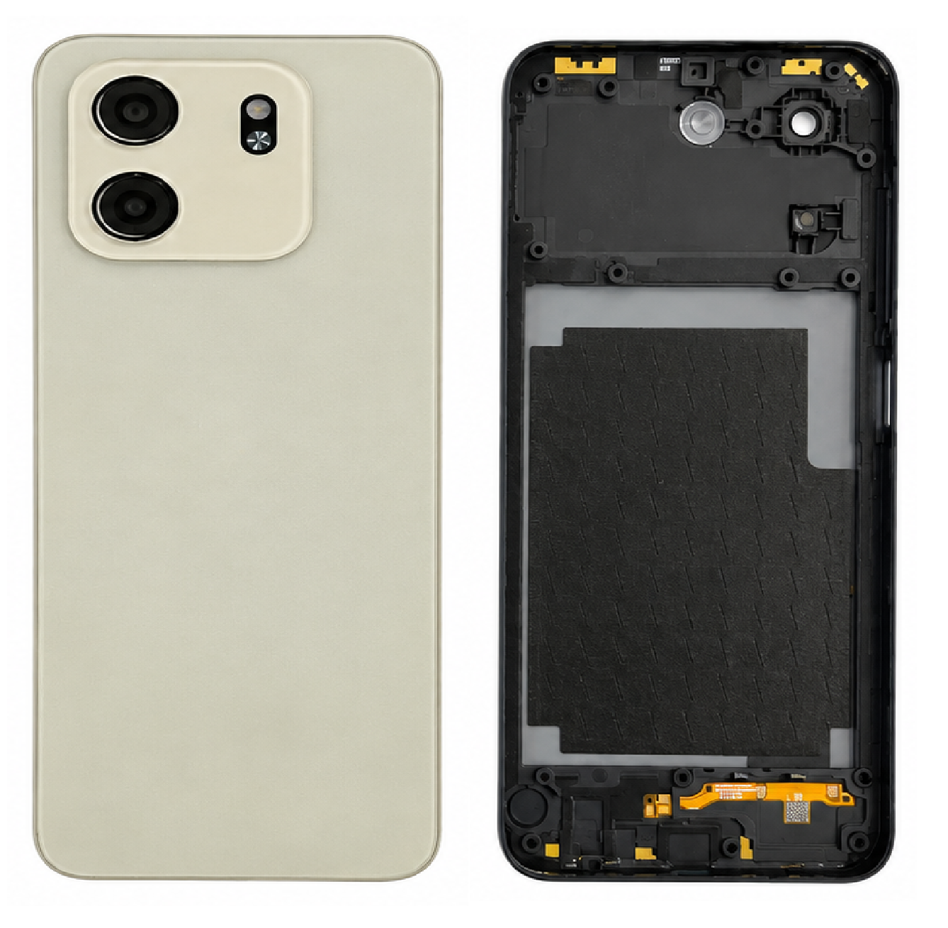 Lava Smart 3 4G Back Panel Housing Body Replacement – Black & Gold