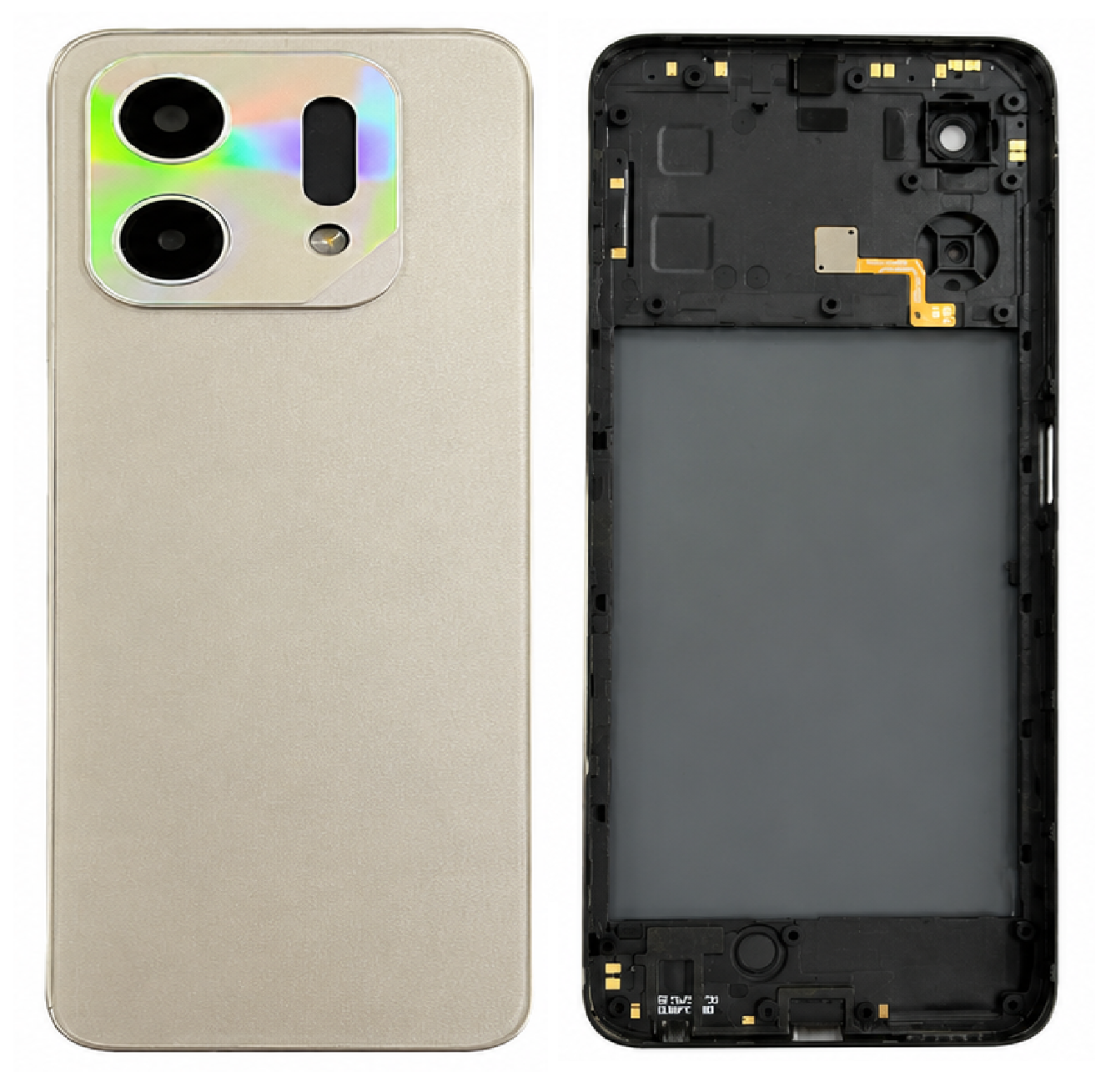 Lava Virat V1 5G Back Panel Housing Body Replacement – Black & Gold