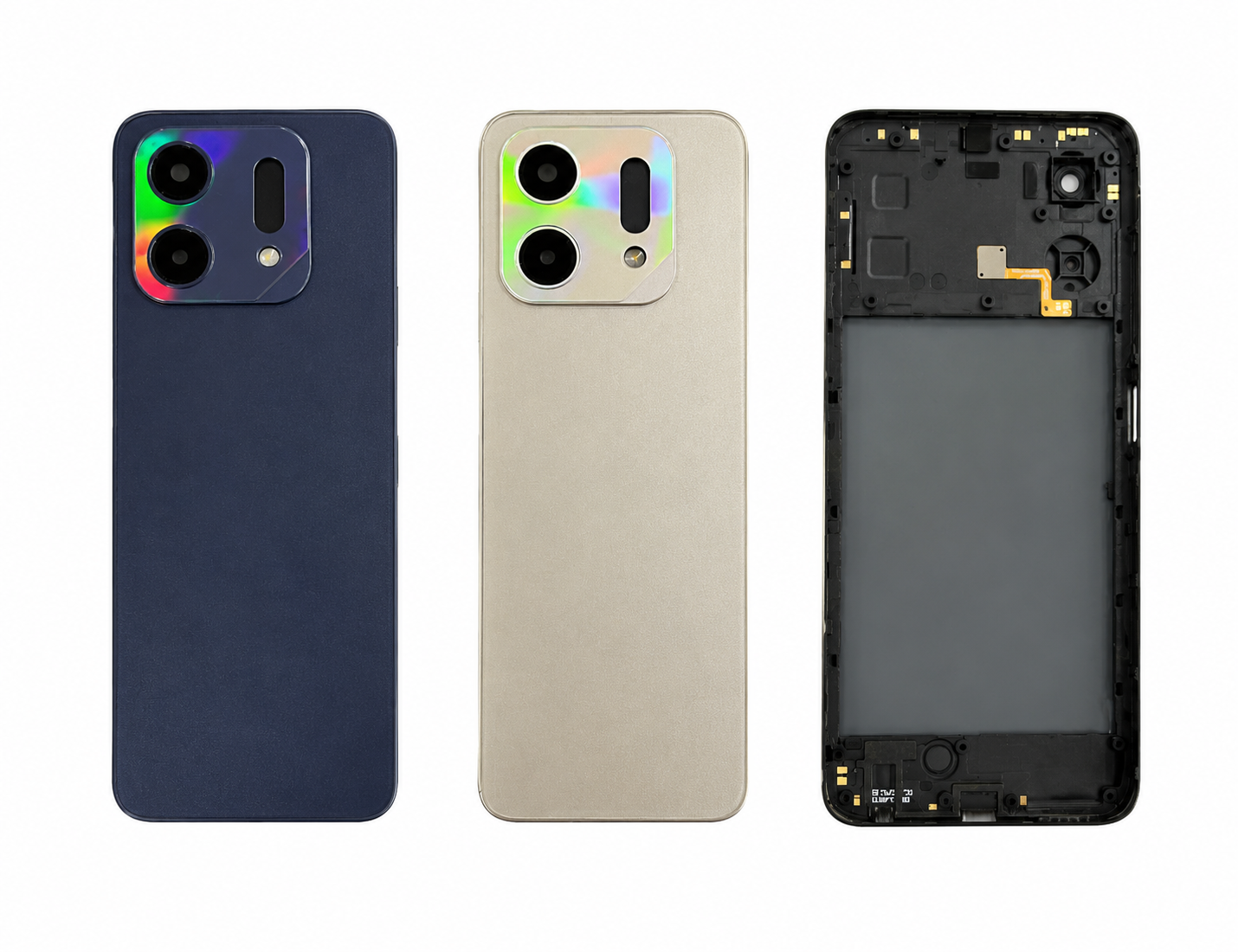 Compatible Replacement Lava Virat V1 5G Back Panel Housing Body Replacement – Black & Gold