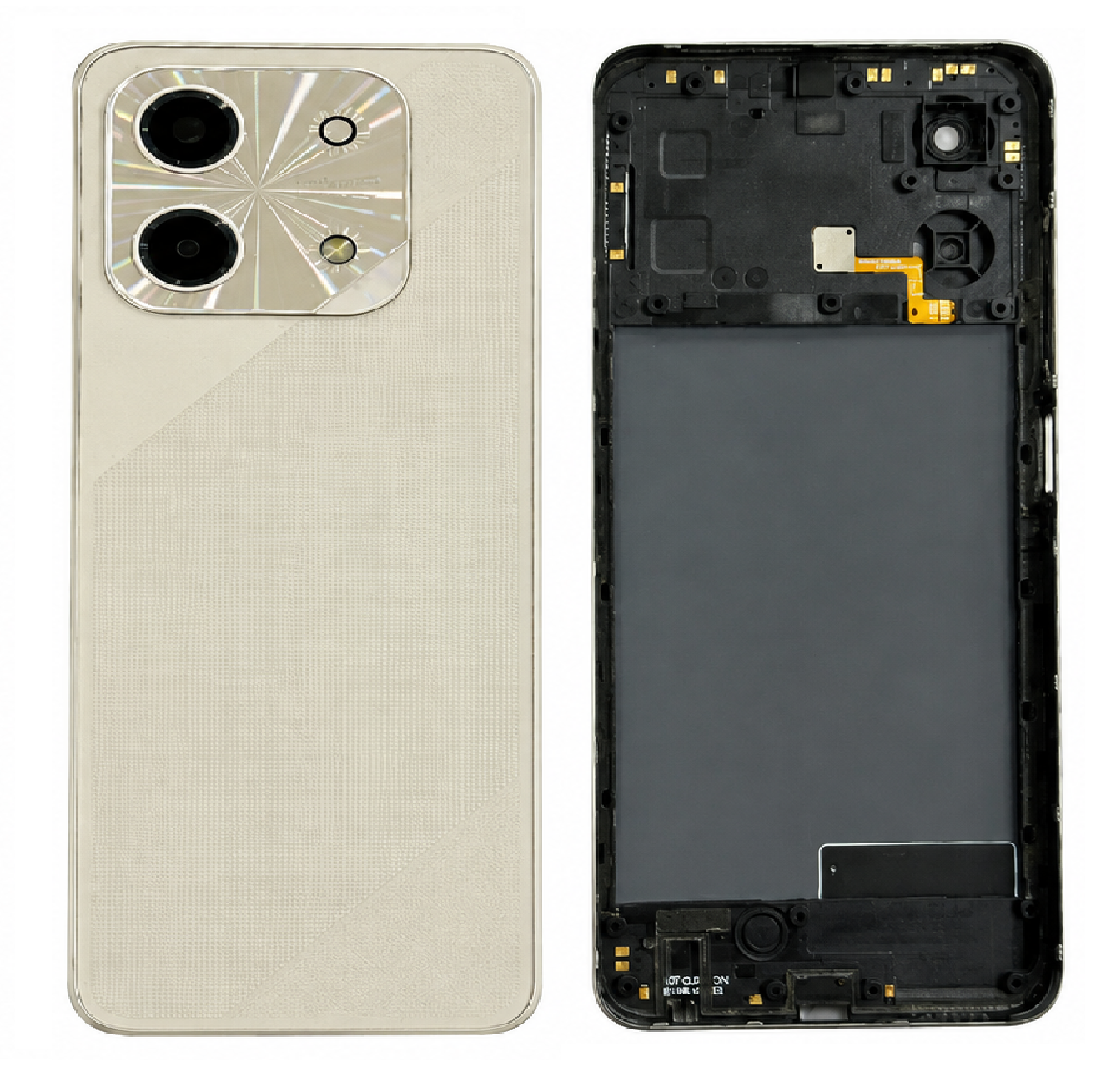 Lava Shark 2 5G Full Housing Body Replacement – Black & Gold