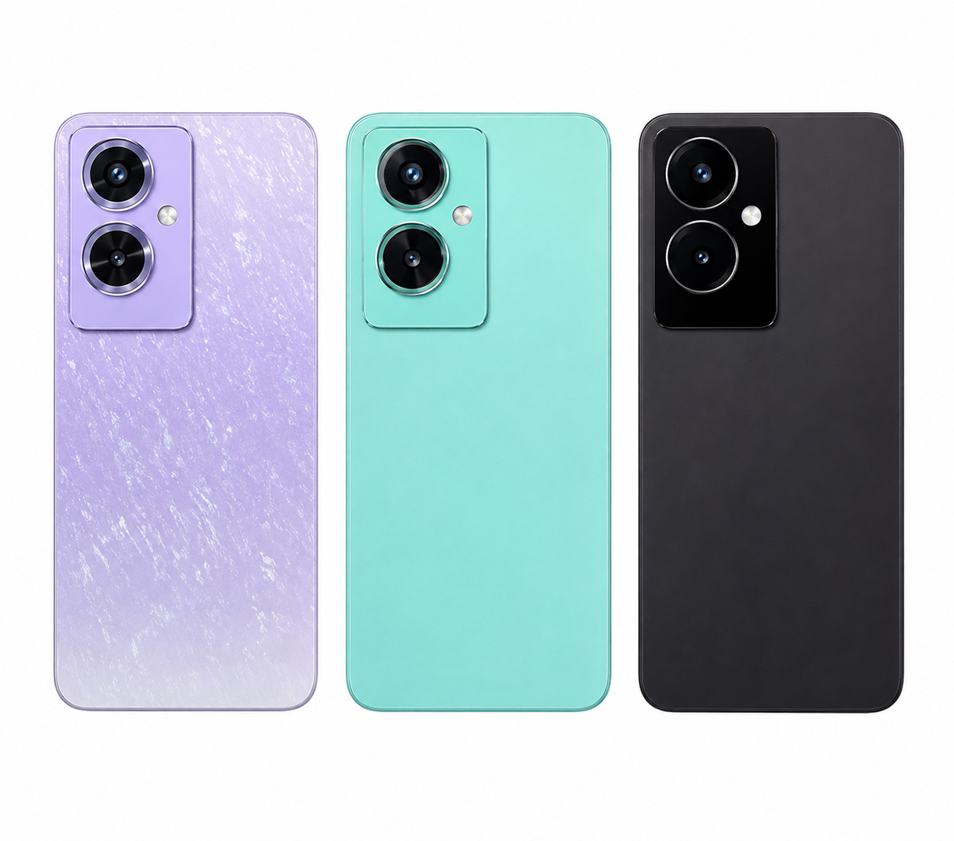 Compatible Replacement OPPO A79 5G Back Panel – Purple, Green & Black