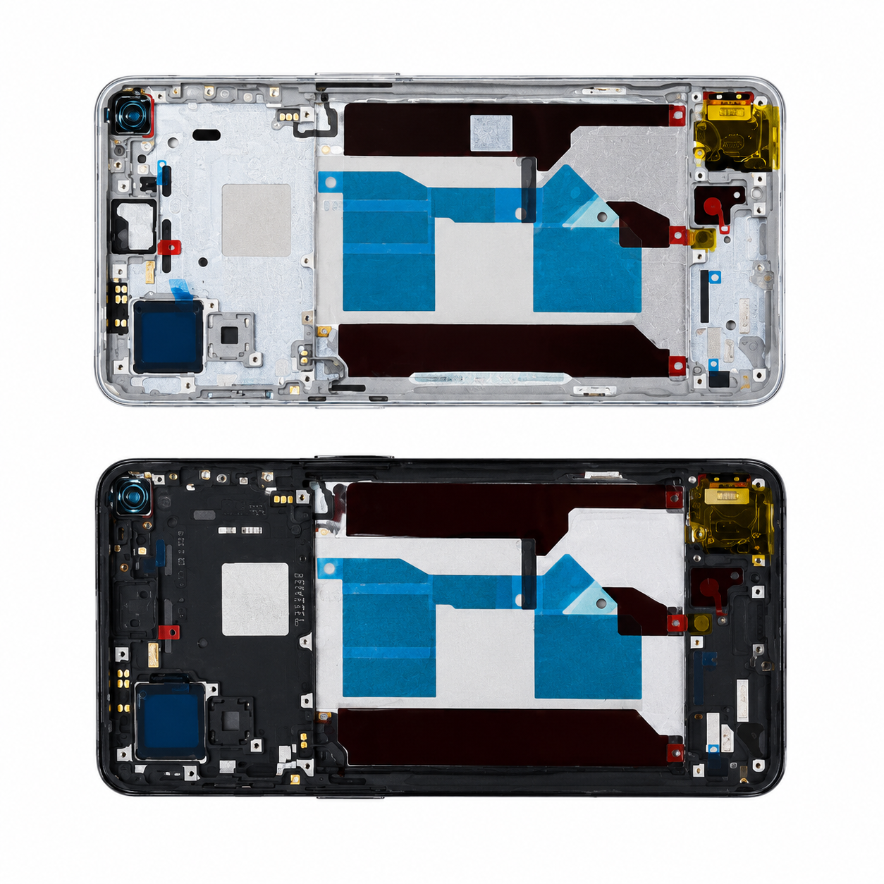 Compatible Replacement OnePlus 9RT Middle Frame – Black & Silver