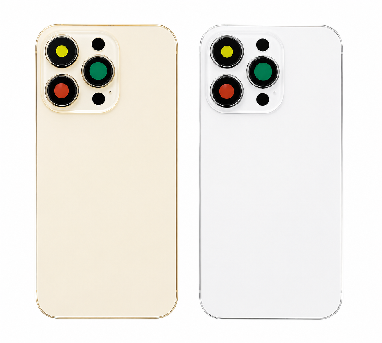 Compatible Replacement iPhone 14 Pro Max Full Housing Body – White & Gold