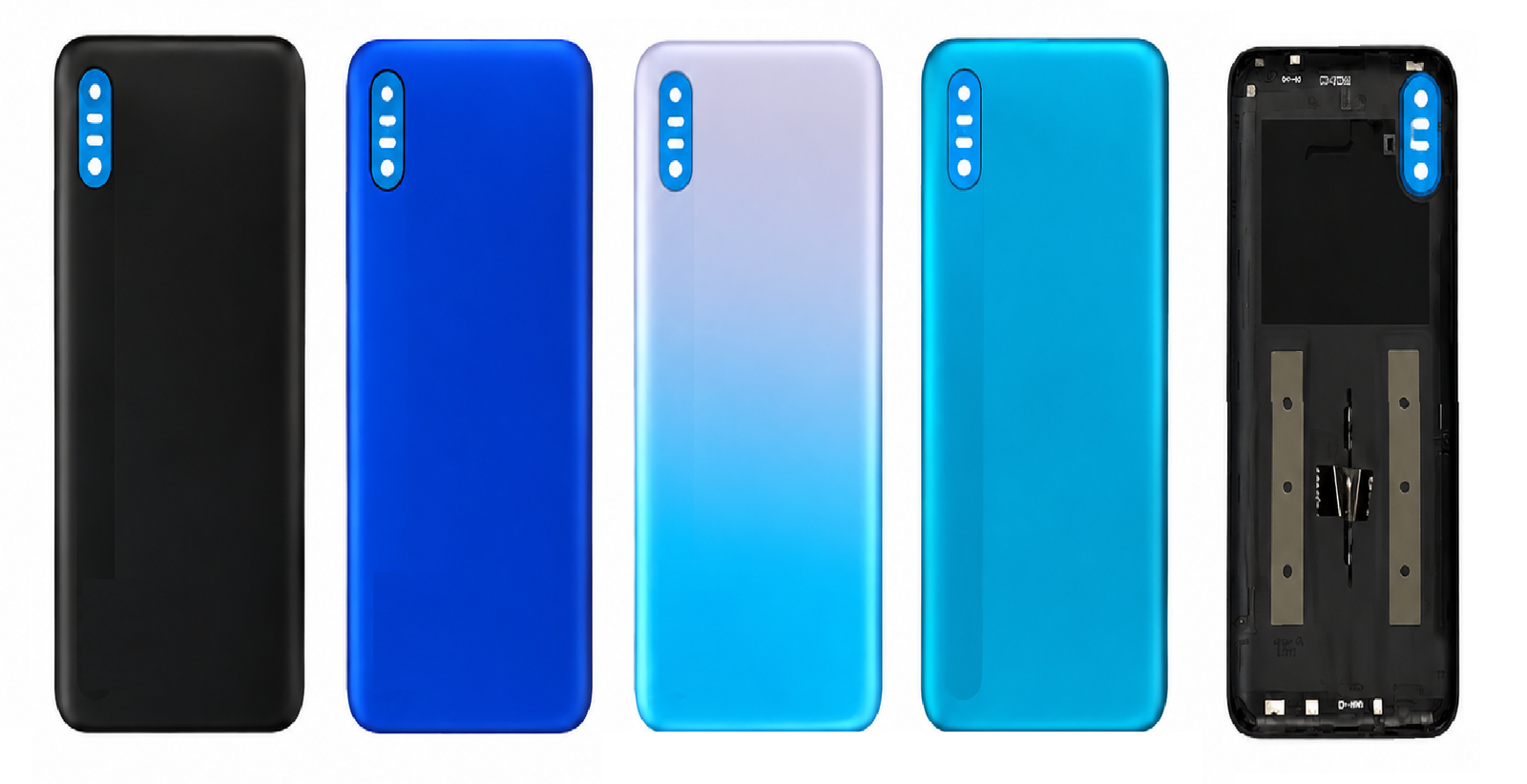 Compatible Replacement Redmi 9A Back Panel – Black, Purple, Blue & Sky Blue