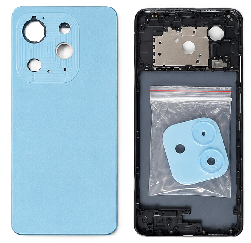 Compatible Replacement OPPO A3x 5G Full Housing Body – Black, White, Grey & Blue