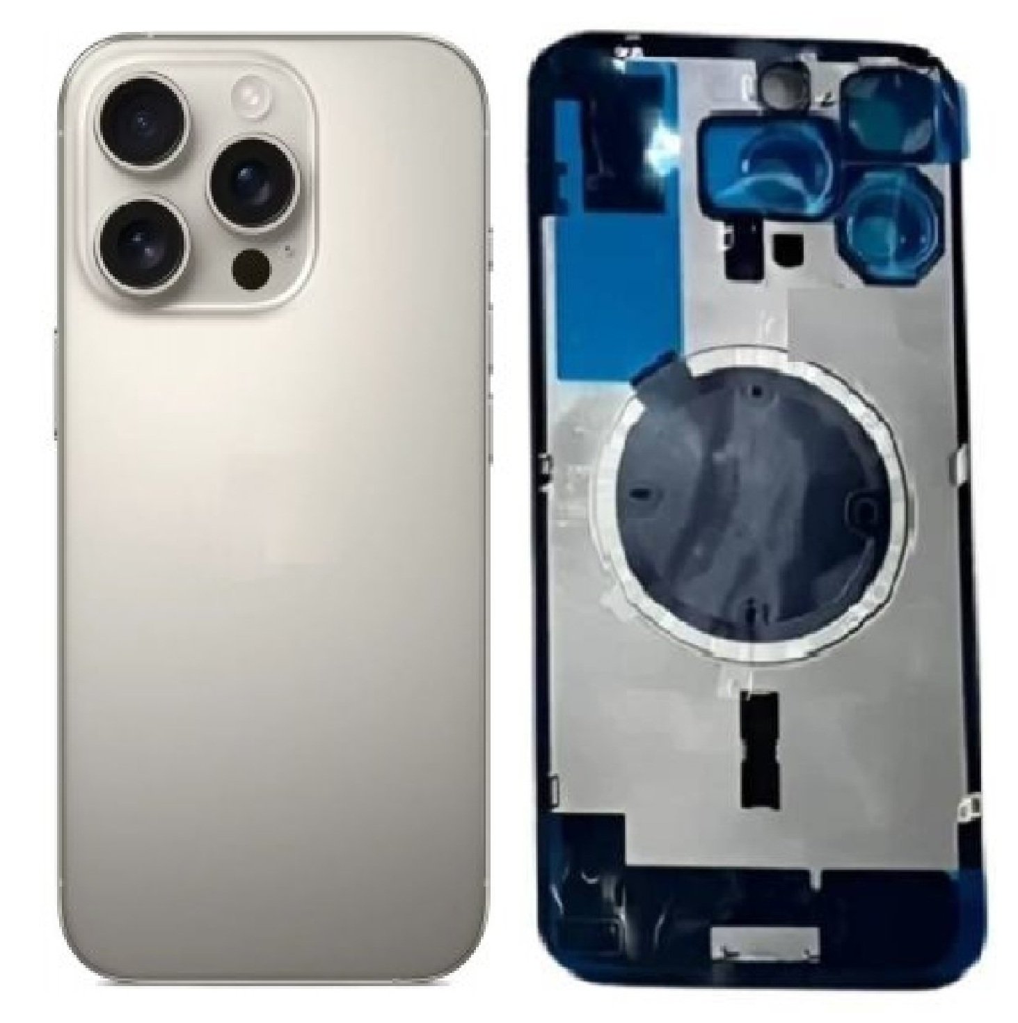 Compatible Replacement iPhone 16 Pro Max Back Panel – Black, White, Gold & Grey