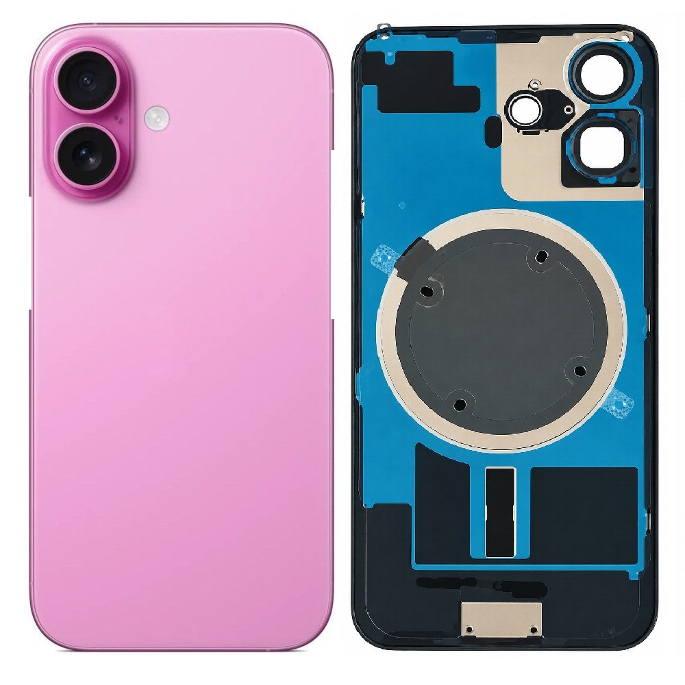 Compatible Replacement for iPhone 16 Plus Back Panel – Pink, White, Blue, Black & Green