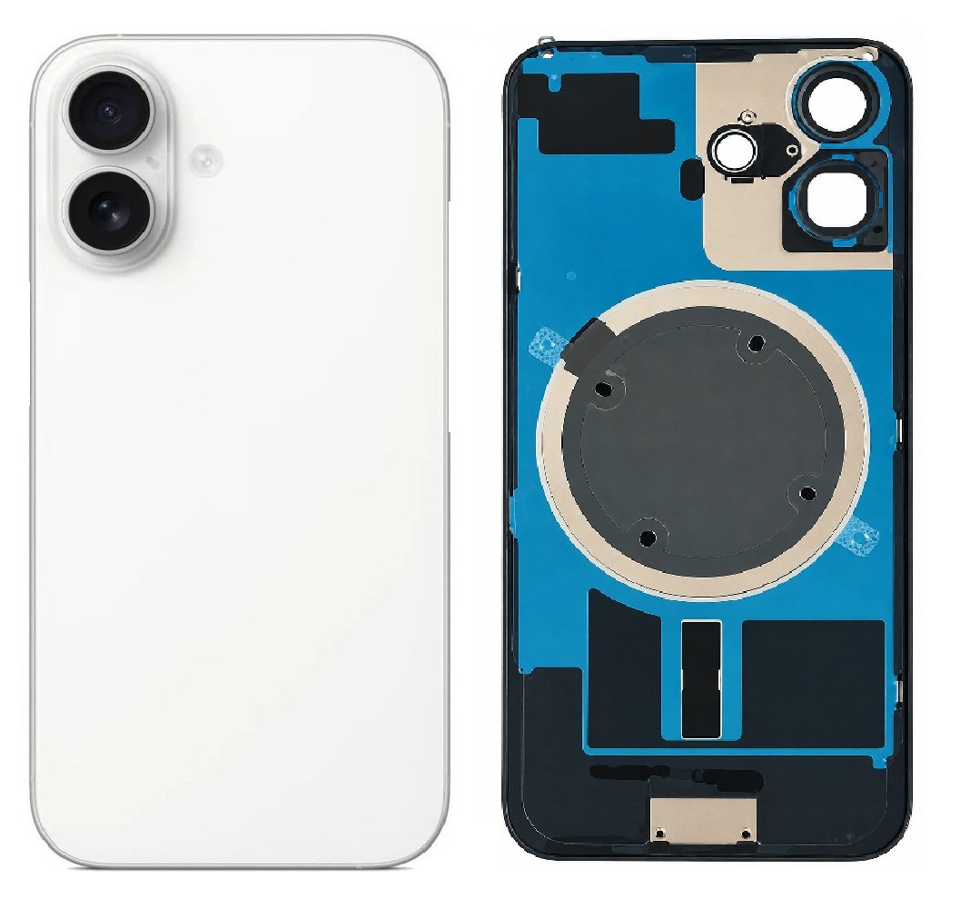 Compatible Replacement for iPhone 16 Plus Back Panel – Pink, White, Blue, Black & Green