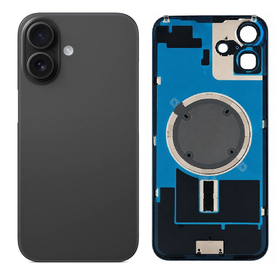 Compatible Replacement for iPhone 16 Back Panel – Pink, White, Blue, Black & Green