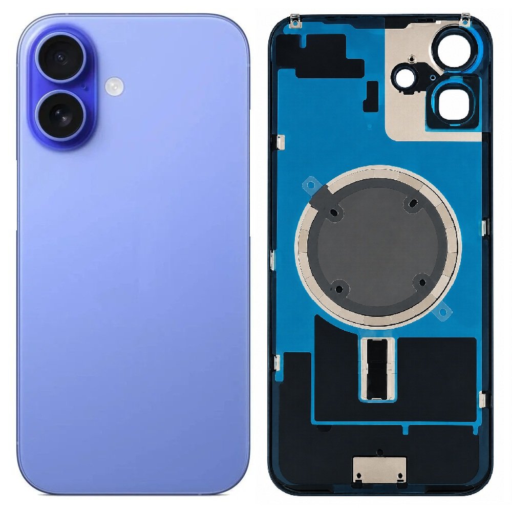 Compatible Replacement for iPhone 16 Back Panel – Pink, White, Blue, Black & Green