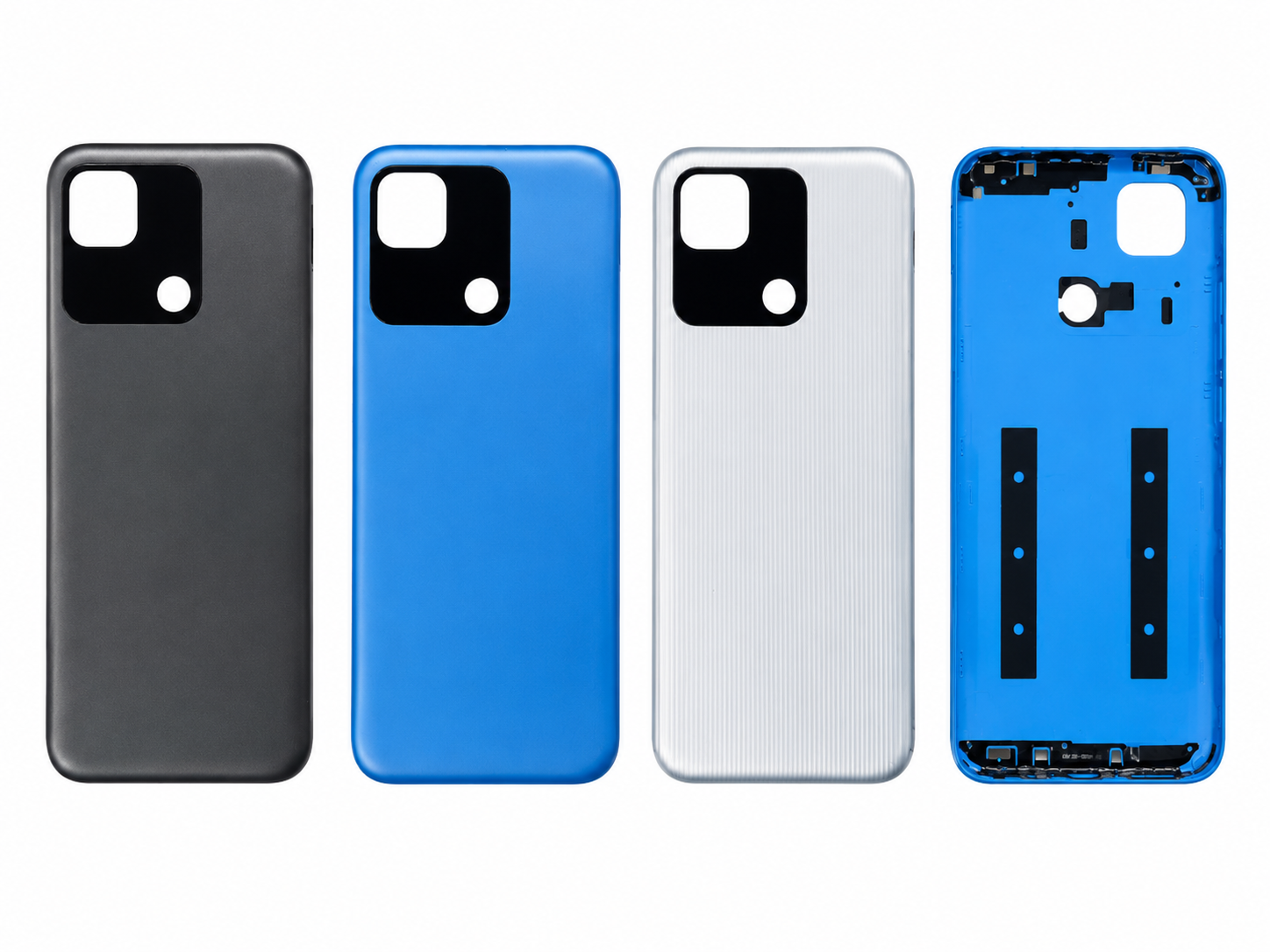 Compatible Replacement for Redmi 10A 4G Back Panel – Black, Blue & Silver