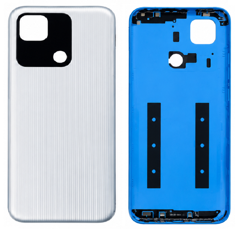 Compatible Replacement for Redmi 10A 4G Back Panel – Black, Blue & Silver