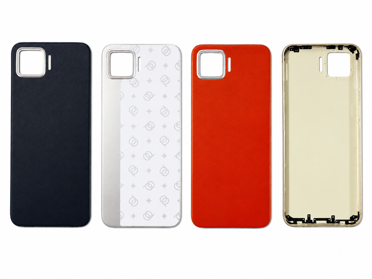 Compatible Replacement OPPO F17 4G Back Panel – Red, Black & White