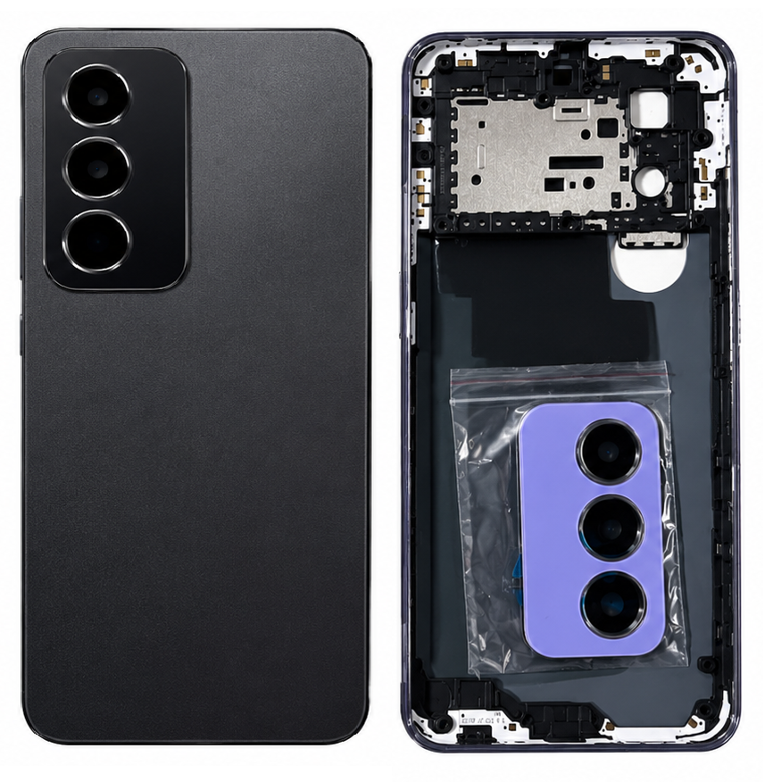 Compatible Replacement OPPO A3 Pro 5G Full Housing Body – Black & Purple