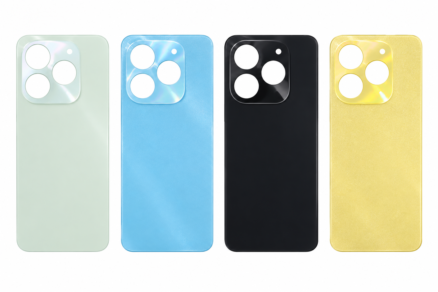 Compatible Replacement for Itel A50 4G Back Panel – Black, Blue, Green & Yellow