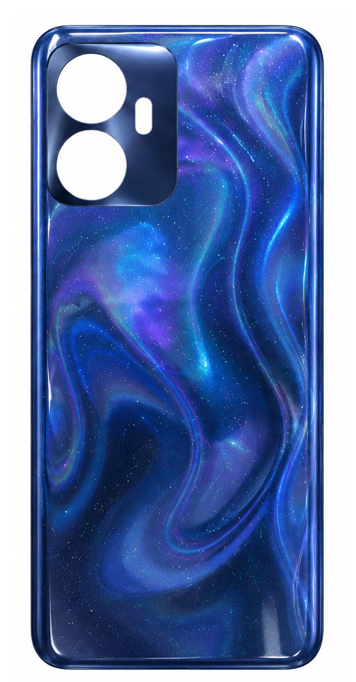 Compatible Replacement for Itel S18 4G Back Panel – Blue & Silver