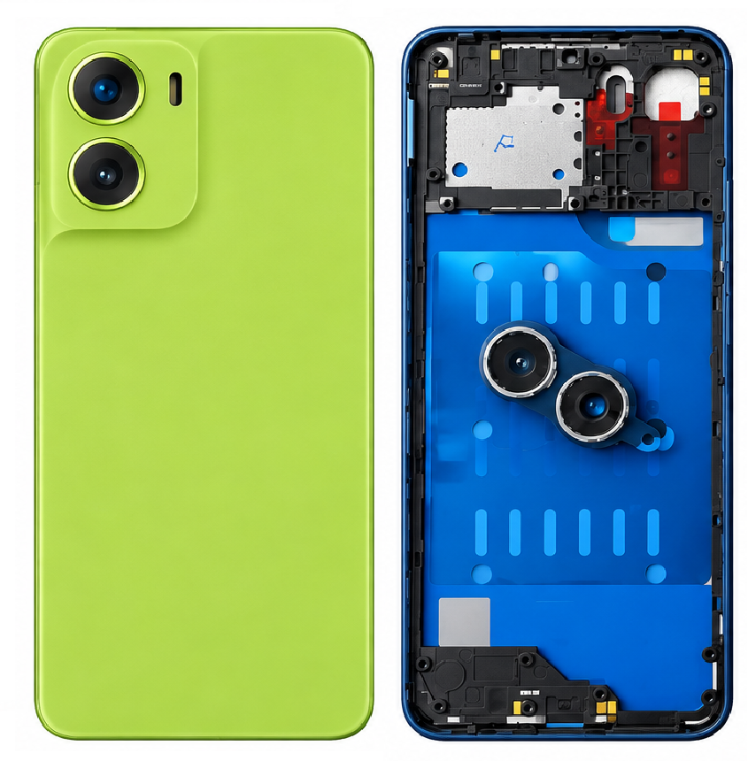 Compatible Replacement for Motorola G06 4G Full Housing Body – Black, Gold & Green