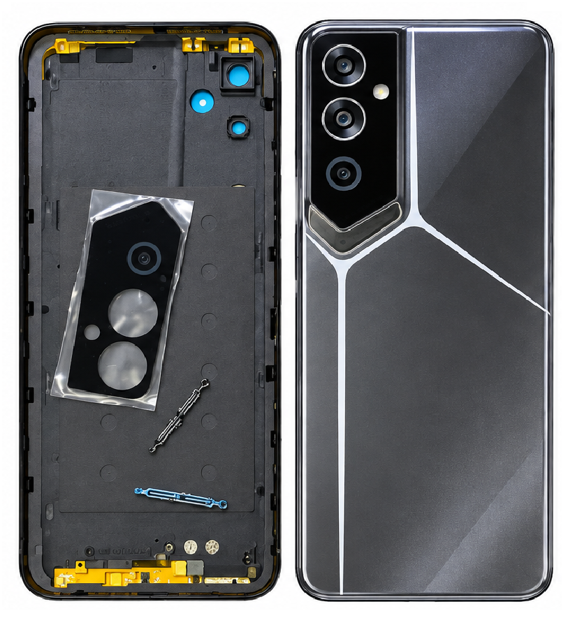 Compatible Replacement for Tecno Pova Neo 2 4G Back Panel – Black, Grey & Blue