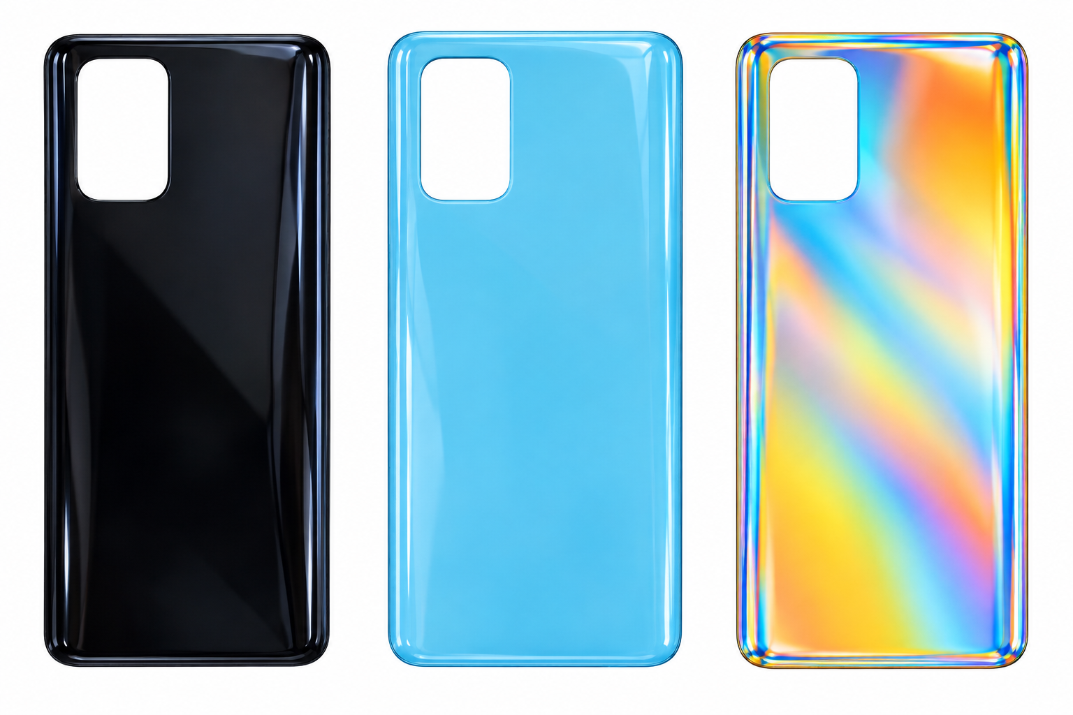 Compatible Replacement for Realme X7 Pro 5G Back Panel – Black, Blue & Silver