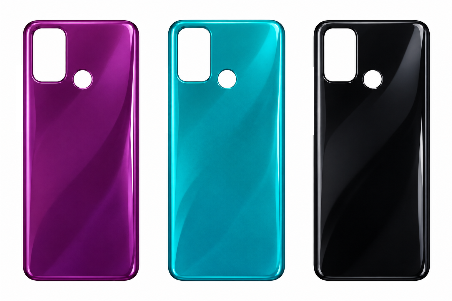 Compatible Replacement for Itel Vision 1 4G Back Panel – Black, Green & Purple