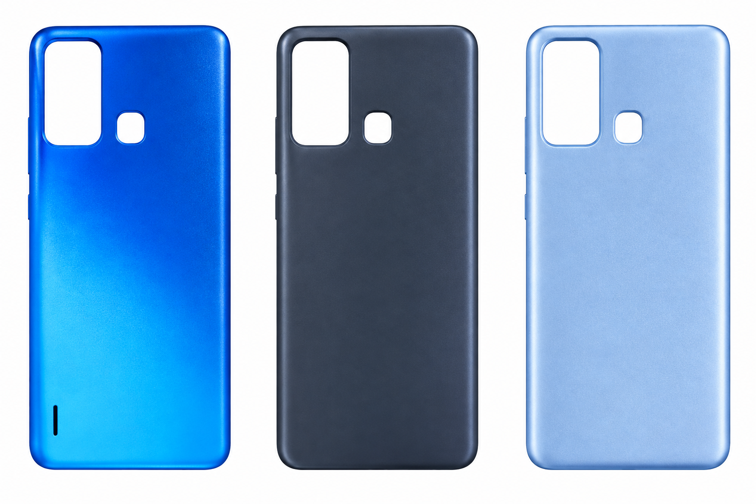 Compatible Replacement for Itel Vision 1 Pro 4G Back Panel – Black, Blue & Purple