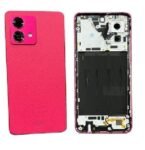 Moto G84 red Back Panel Replacement with Free Cover & Tempered Glass